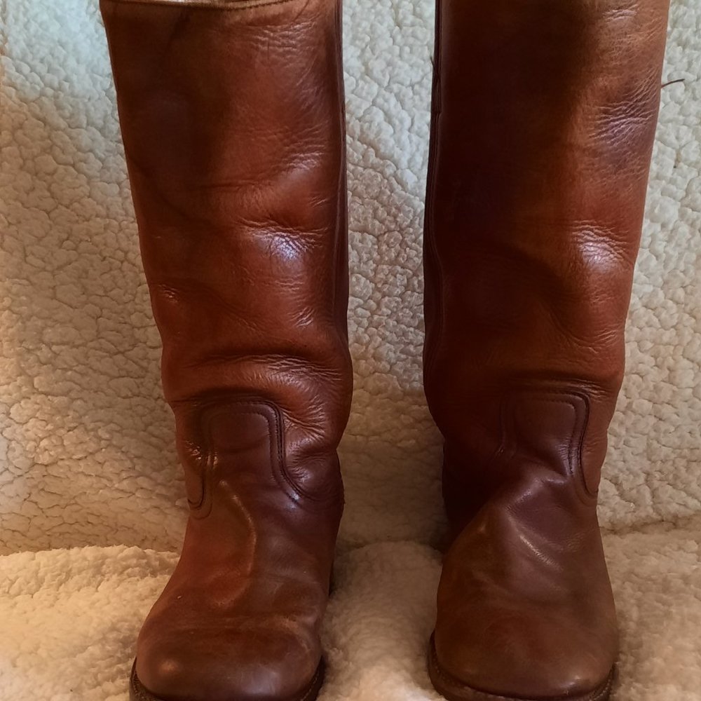 Frye Vintage Campus Leather Boot Era 70's Size 9D